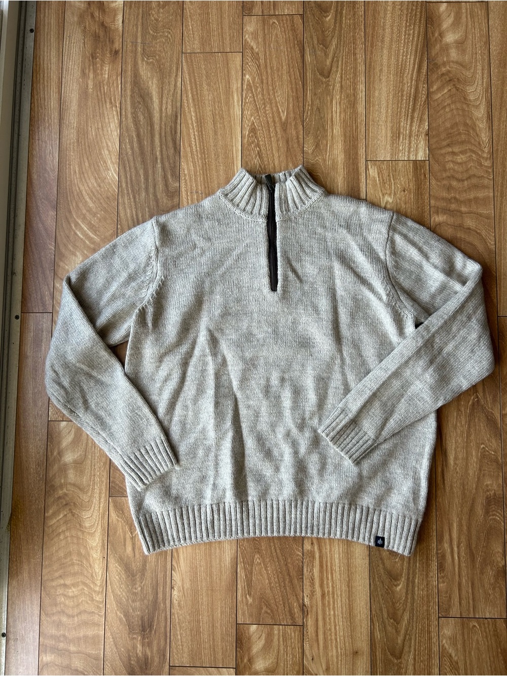 Rainforest Men's Quarter Zip Knitted Pullover Sweater